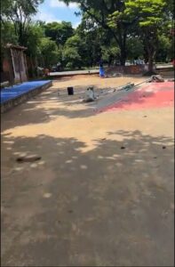 Pista de Skate Cecap Skate Plaza Mario Guida em preparação para o campeonato anual Cecap Old School - Dezembro de 2023